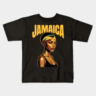 Jamaica Flag Pride Kids T-Shirt